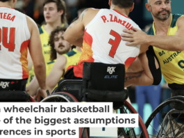 Physiological differences between women and men in sports may be far less pronounced in wheelchair basketball players. Steph Chambers/Staff via Getty Images Sports
